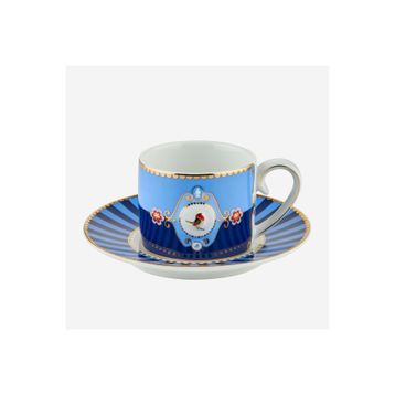 PIP STUDIO Love Birds Porselen 90 ml Mavi Kahve Fincanı