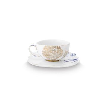 PIP STUDIO Royal White Mavi Beyaz Porselen 225 ML Çay Fincanı