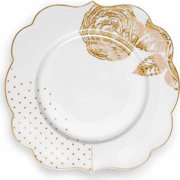 PIP STUDIO Royal White Mavi Beyaz Porselen Pasta Tabağı