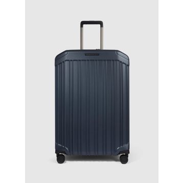 Piquadro BV6394PQL Lacivert Büyük Boy Çekçekli Sert Unisex Valiz