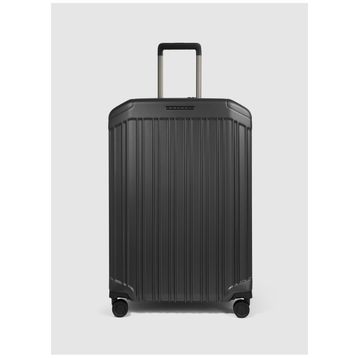 Piquadro BV6394PQL Siyah Büyük Boy Çekçekli Sert Unisex Valiz