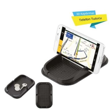 Piranha 5412 3D Siyah Kaydırmaz Telefon Tutucu