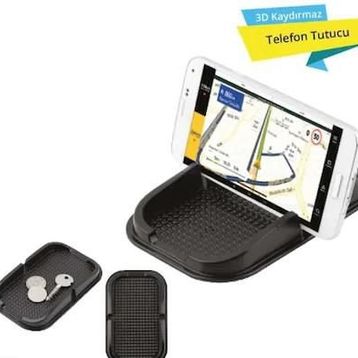 Piranha 5412 3D Siyah Kaydırmaz Telefon Tutucu