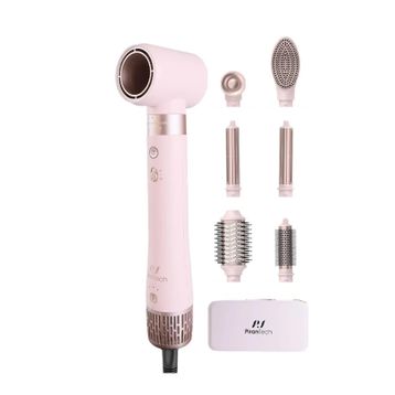 PiranTech KS-611 Airbreeze Pembe Saç Şekillendirme ve Kurutma Seti