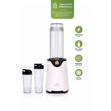 PiranTech YH-1200 Beyaz Kişisel Smoothie Blender