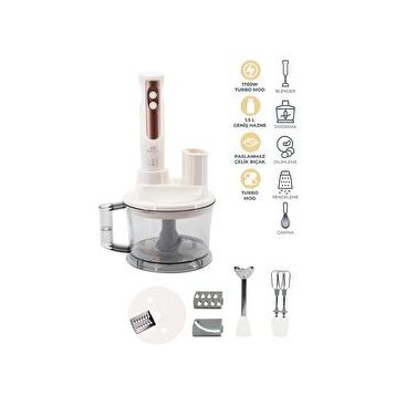 PiranTech YH-1420 1700 W Siyah Mutfak Robotu