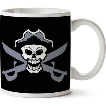 Pirate Skull And Cross Cutlass Baskılı Kupa