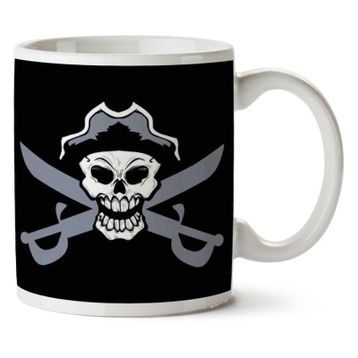 Pirate Skull And Cross Cutlass Baskılı Kupa