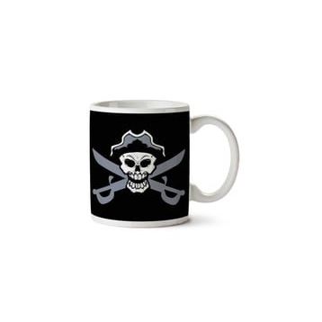 Pirate Skull And Cross Cutlass Baskılı Kupa