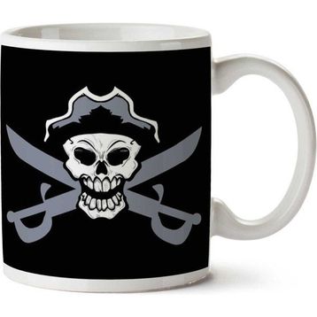 Pirate Skull And Cross Cutlass Baskılı Kupa