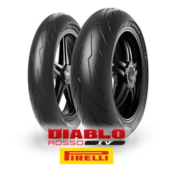 Pirelli 110/70ZR17 150/60ZR17 Diablo Rosso IV Ön Arka Takım Lastik