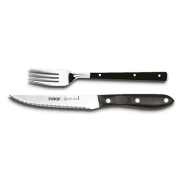 Pirge 12 cm Biftek Bıçağı Çatal Seti