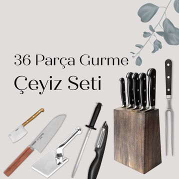 Pirge Çeyizlik Gurme – 36 Parça Bıçak Seti