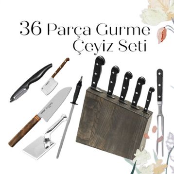 Pirge Çeyizlik Gurme – 36 Parça Bıçak Seti