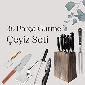 Pirge Çeyizlik Gurme – 36 Parça Bıçak Seti