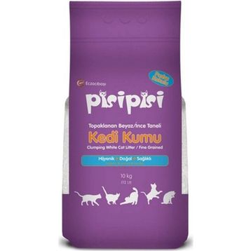 Pisipisi Eczacıbaşı İnce Taneli Topaklanan 4x10 kg Kedi Kumu