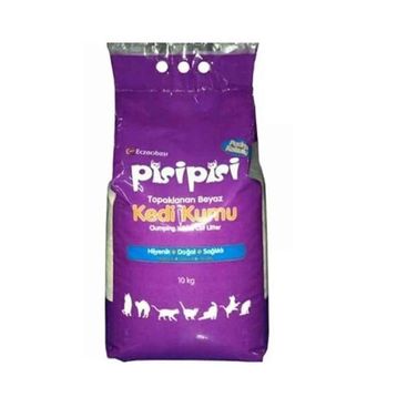Pisipisi Eczacıbaşı İnce Taneli Topaklanan 4x10 kg Kedi Kumu