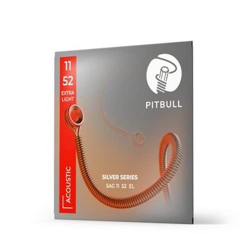 Pitbull Silver SAG L 11-52 Light Akustik Gitar Teli
