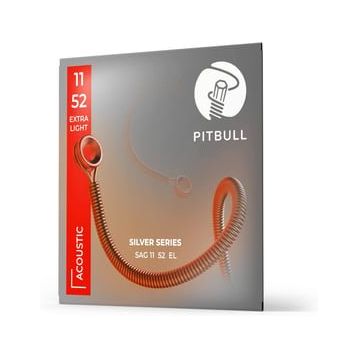 Pitbull Silver SAG L 11-52 Light Akustik Gitar Teli