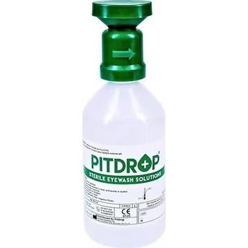 Pitdrop 500 ml Yeşil Kapak Toz için Göz Duşu