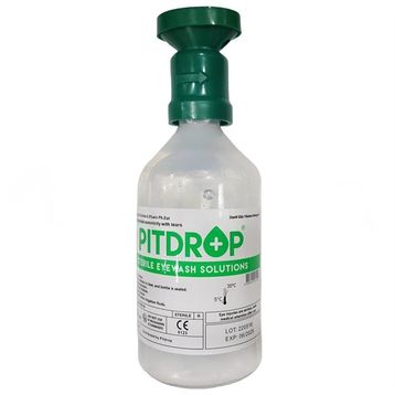 Pitdrop 500 ml Yeşil Kapak Toz için Göz Duşu