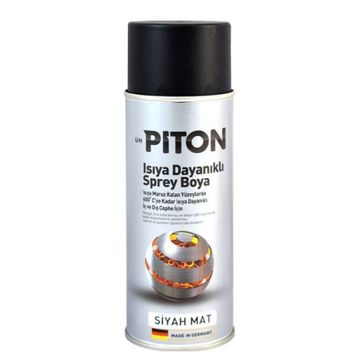 Piton Mat Siyah 400 ml Isıya Dayanıklı Sprey Boya