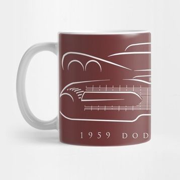 Pixxa 1959 Dodge Coronet - Stencil Kupa Bardak