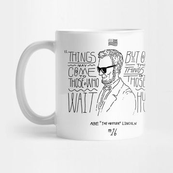 Pixxa Abe Lincoln Hustle Kupa Bardak