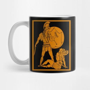 Pixxa Achilles ve Penthesilea Kupa Bardak