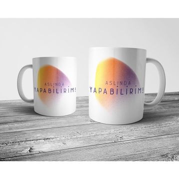 Pixxa Aslında Yapabilirim - Motivasyon Model 1 Kupa Bardak