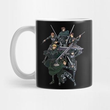 Pixxa Attack On Titan Squad Levi Kupa Bardak