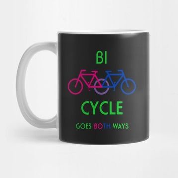 Pixxa Bi Cycle Goes Both Ways Bisexual Kupa Bardak