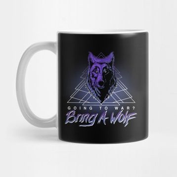 Pixxa Black Wolf Kupa Bardak