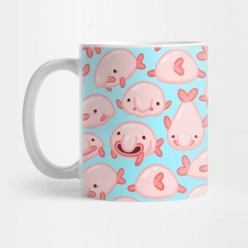 Pixxa Blobfish Pattern Kupa Bardak