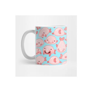 Pixxa Blobfish Pattern Kupa Bardak