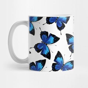 Pixxa Blue Butterflies Kupa Bardak