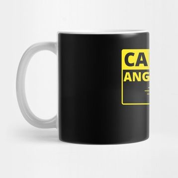 Pixxa Caution Angry Gamer Oyuncu Kupa Bardak