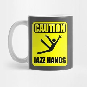 Pixxa Caution: Jazz Hands Sign Kupa Bardak