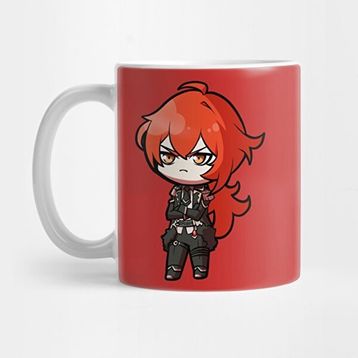 Pixxa Chibi Diluc Genshin Impact Kupa Bardak