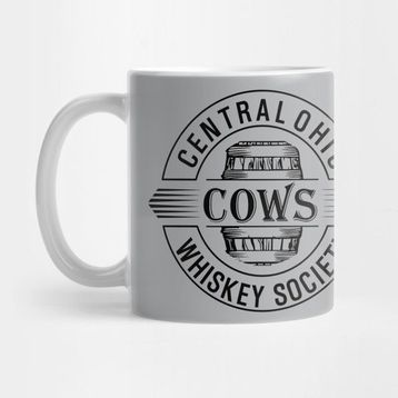 Pixxa Cows Barrel Logo Black Kupa Bardak