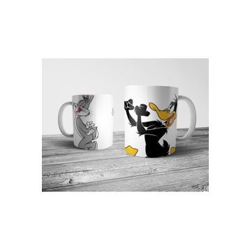 Pixxa Daffy Duck ve Bugs Bunny Kupa Bardak