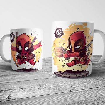 Pixxa Deadpool Chibi Kupa Bardak