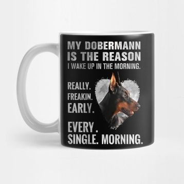 Pixxa Doberman Pinscher Dobermann Kupa Bardak