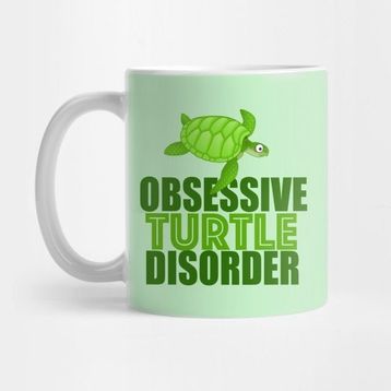 Pixxa Funny Obsessive Turtle Disorder Kupa Bardak