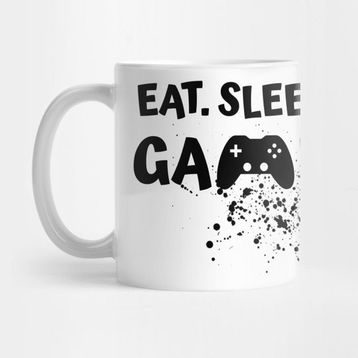 Pixxa Game Oyun Eat Sleep Game Kupa Bardak
