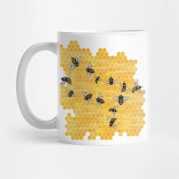 Pixxa Gemini Honeybees Kupa Bardak