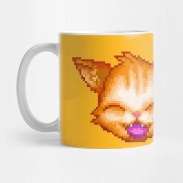 Pixxa Happycat Pixel Art Kupa Bardak
