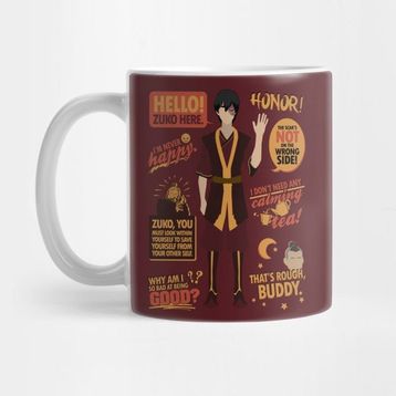 Pixxa Hello Zuko Here Avatar Kupa Bardak
