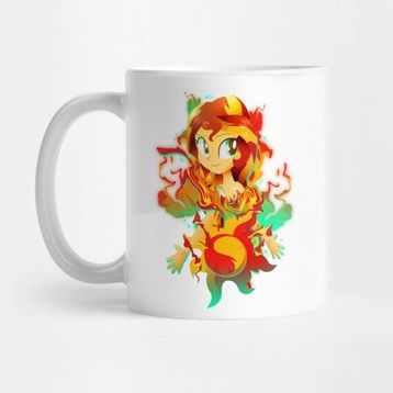 Pixxa Human Sunset Shimmer Kupa Bardak