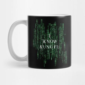 Pixxa I Know Kung Fu Matrix Kupa Bardak
